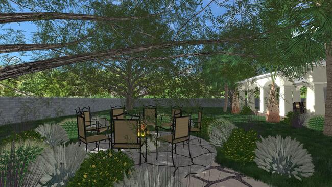 Beautiful backyard design